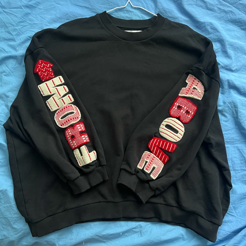 NWOT black Henrik Vibskov baggy sweater